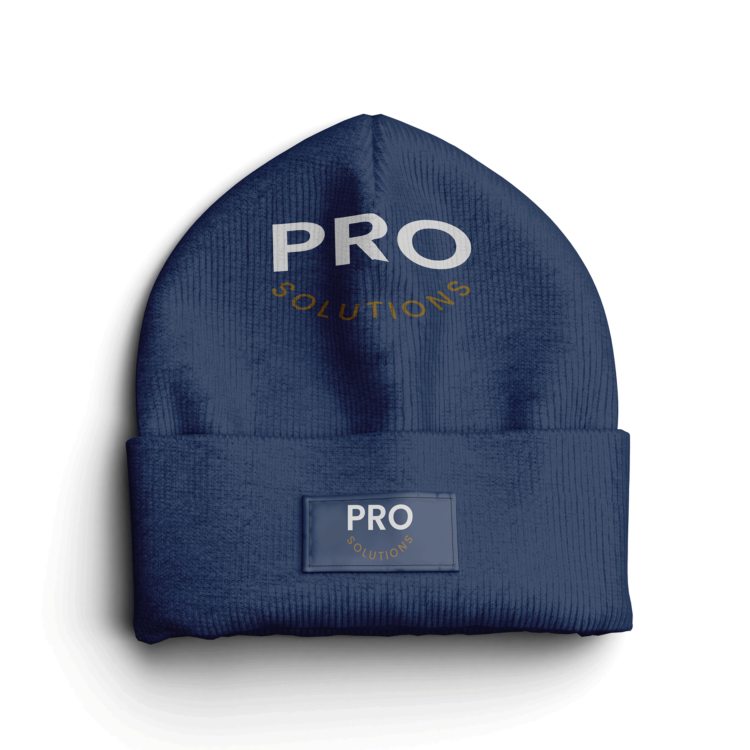 Navy Blue Knit Beanie