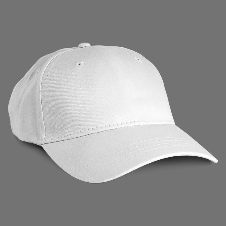 White trucker hat with closure